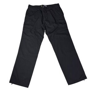 First Tactical Mens Black BDU Pants Cargo Pockets Size 42x36 Teflon‎ Shield